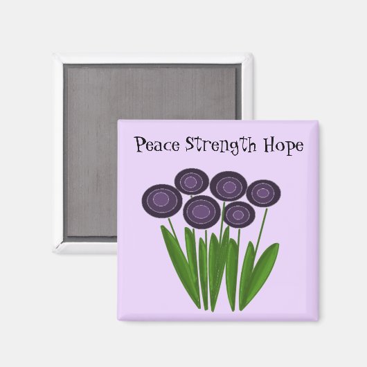 Inspirerend boodschap - Vredesversterking - Hoop Magneet (Voorkant / Achterkant)