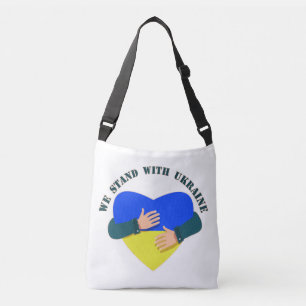 Inspirerend boodschap We staan voor Oekraïne Crossbody Tas