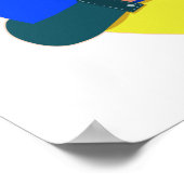 Inspirerend boodschap We staan voor Oekraïne Poster (Hoek)