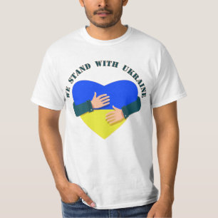 Inspirerend boodschap We staan voor Oekraïne T-Shi T-shirt