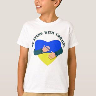 Inspirerend boodschap We staan voor Oekraïne T-Shi T-shirt
