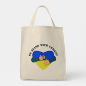 Inspirerend boodschap We staan voor Oekraïne Tote Bag (Achterkant)