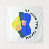 Inspirerend boodschap We staan voor Oekraïne Wandkleed (Voorkant (horizontaal))