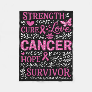 Inspirerend borstkanker Awareness Pink Ribbon Fleece Deken