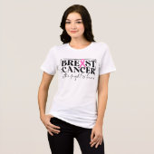 Inspirerend borstkanker bewustzijn Tri-Blend shirt (Voorkant volledig)