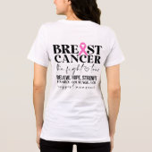 Inspirerend borstkanker bewustzijn Tri-Blend shirt (Achterkant)