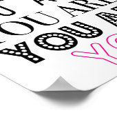 Inspirerend borstkanker Poster (Hoek)