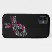 Inspirerend borstkankerbewustzijn lint Case-Mate iPhone case (Achterkant (horizontaal))