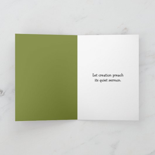 Inspirerend bos met zonnestralen kaart (Binnen)