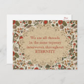 Inspirerend  Botanische Tapestry Briefkaart (Voorkant / Achterkant)