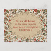 Inspirerend  Botanische Tapestry Briefkaart (Voorkant)