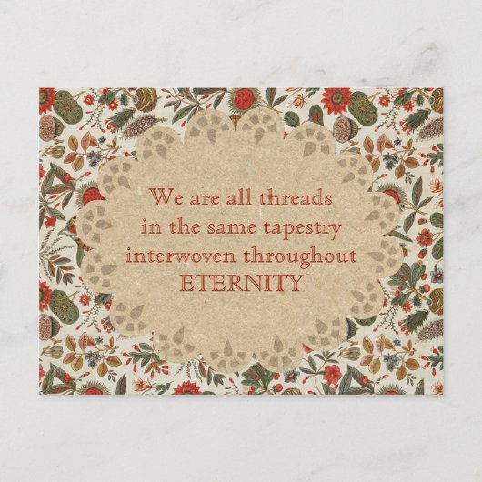 Inspirerend  Botanische Tapestry Briefkaart (Voorkant)