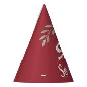 Inspirerend Bourgogne Rozen Floral 90e verjaardag Feesthoedjes (Links)