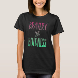 Inspirerend Bravery Graphic Bold Shadow Apparel T-shirt