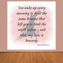 Inspirerend Bravery Quote Poster