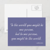 Inspirerend Briefkaart (Voorkant / Achterkant)