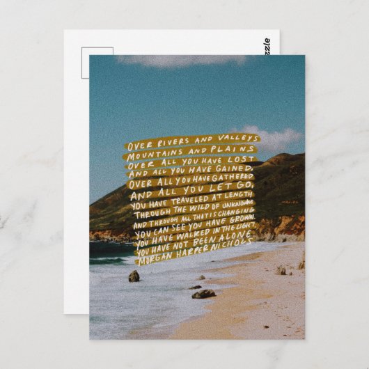 Inspirerend briefkaart (Voorkant / Achterkant)