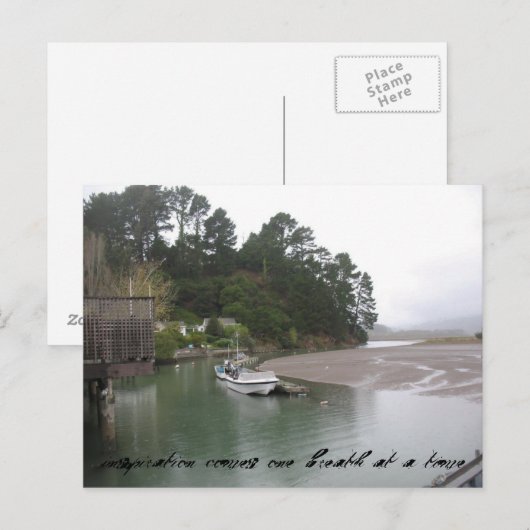 inspirerend briefkaart (Voorkant / Achterkant)