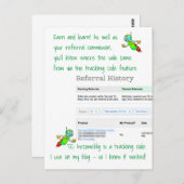 inspirerend briefkaart (Voorkant / Achterkant)