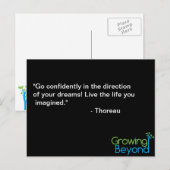 Inspirerend briefkaart #9 (Voorkant / Achterkant)