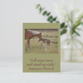 Inspirerend briefkaart: aanmoediging briefkaart (Staand voorkant)