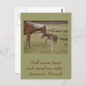 Inspirerend briefkaart: aanmoediging briefkaart (Voorkant / Achterkant)