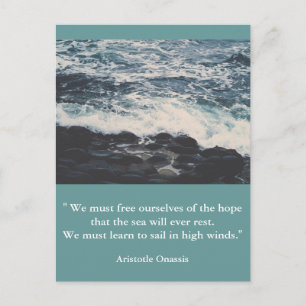 Inspirerend briefkaart citaat artistotle