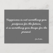 Inspirerend Briefkaart citeert Jim Rohn (Voorkant)