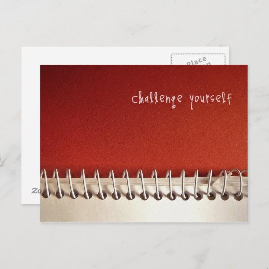 Inspirerend Briefkaart: Daag jezelf uit Briefkaart (Voorkant / Achterkant)