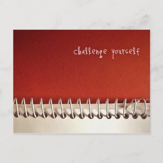 Inspirerend Briefkaart: Daag jezelf uit Briefkaart (Voorkant)