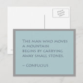 Inspirerend Briefkaart in bergen verplaatsen (Voorkant / Achterkant)