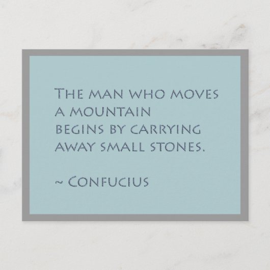 Inspirerend Briefkaart in bergen verplaatsen (Voorkant)