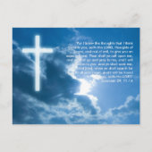 Inspirerend Briefkaart Jeremia 29; 11-14 (Voorkant)