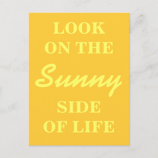 Inspirerend Briefkaart - Kijk aan de Zonnezijde (Voorkant)