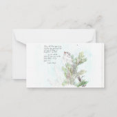 Inspirerend briefkaart met vogel (Voorkant)