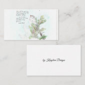 Inspirerend briefkaart met vogel (Voorkant / Achterkant)