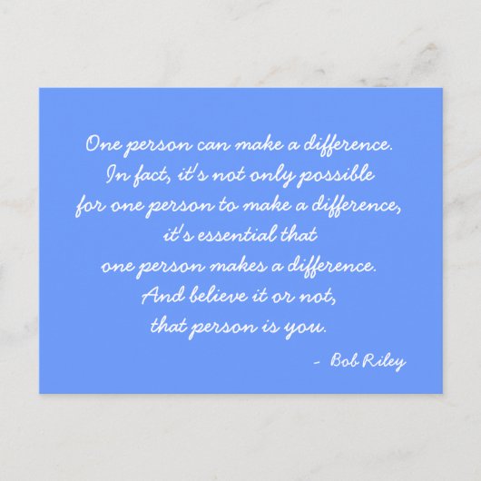 Inspirerend Briefkaart quod (Voorkant)