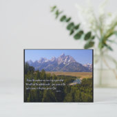 Inspirerend Briefkaart - Tetons & Snake River (Staand voorkant)