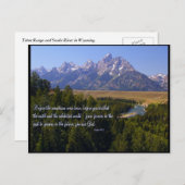 Inspirerend Briefkaart - Tetons & Snake River (Voorkant / Achterkant)