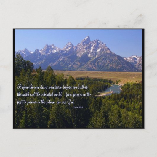 Inspirerend Briefkaart - Tetons & Snake River (Voorkant)