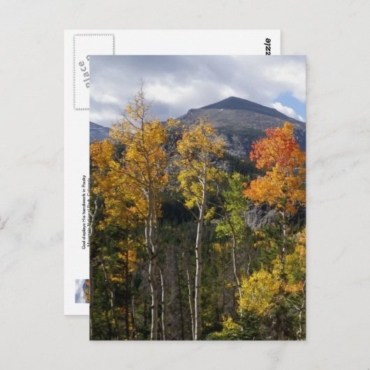 Inspirerend Briefkaart van Colorado (Voorkant / Achterkant)