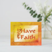 Inspirerend Briefkaart van Faith Flowering Tree he (Staand voorkant)