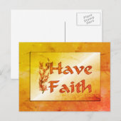 Inspirerend Briefkaart van Faith Flowering Tree he (Voorkant / Achterkant)