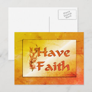 Inspirerend Briefkaart van Faith Flowering Tree he