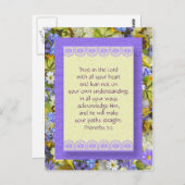 Inspirerend Briefkaart - Vertrouwen in God - (Voorkant / Achterkant)