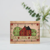 Inspirerend Briefkaart voor landappels (Staand voorkant)