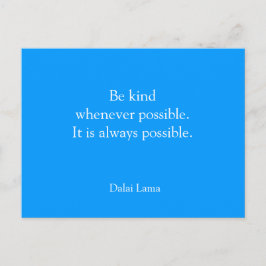 Inspirerend briefkaart - wees aardig