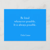 Inspirerend briefkaart - wees aardig (Voorkant)