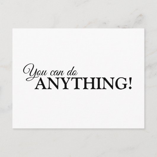 Inspirerend Briefkaart zegt wat je moet horen (Voorkant)