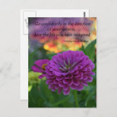 Inspirerend briefkaarten bulkkorting Zinnia (Voorkant / Achterkant)